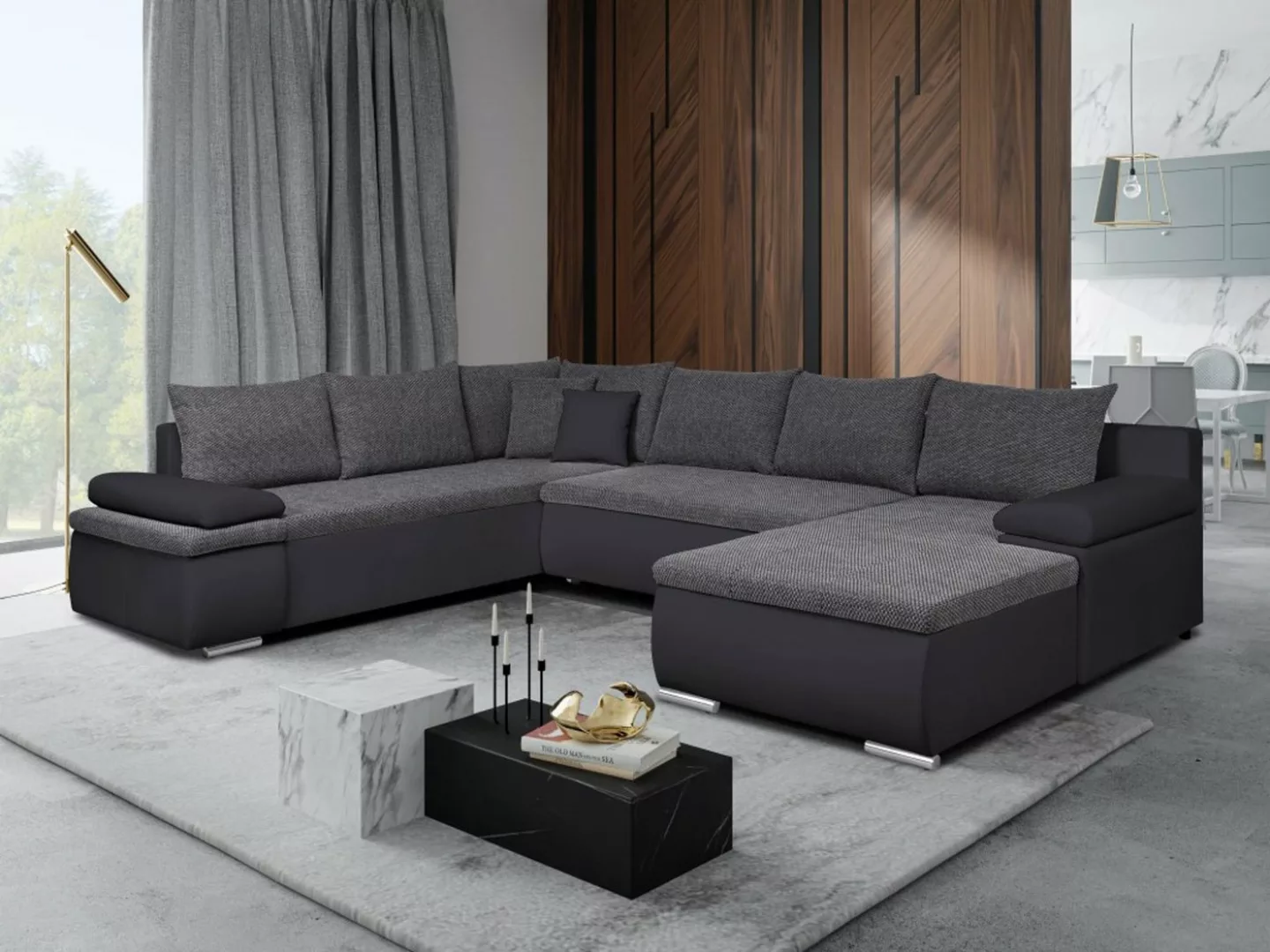 Küchen-Preisbombe Sofa Couch Ecksofa Eckcouch Wohnlandschaft Schlaffunktion günstig online kaufen