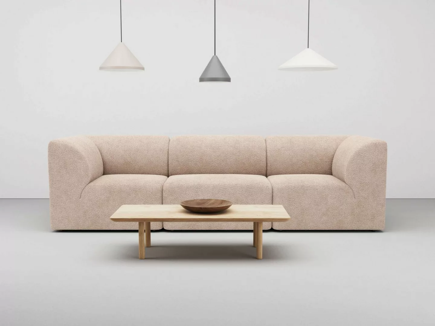 LeGer Home by Lena Gercke 3-Sitzer "Floria", modulares Sofa, in trendigen F günstig online kaufen