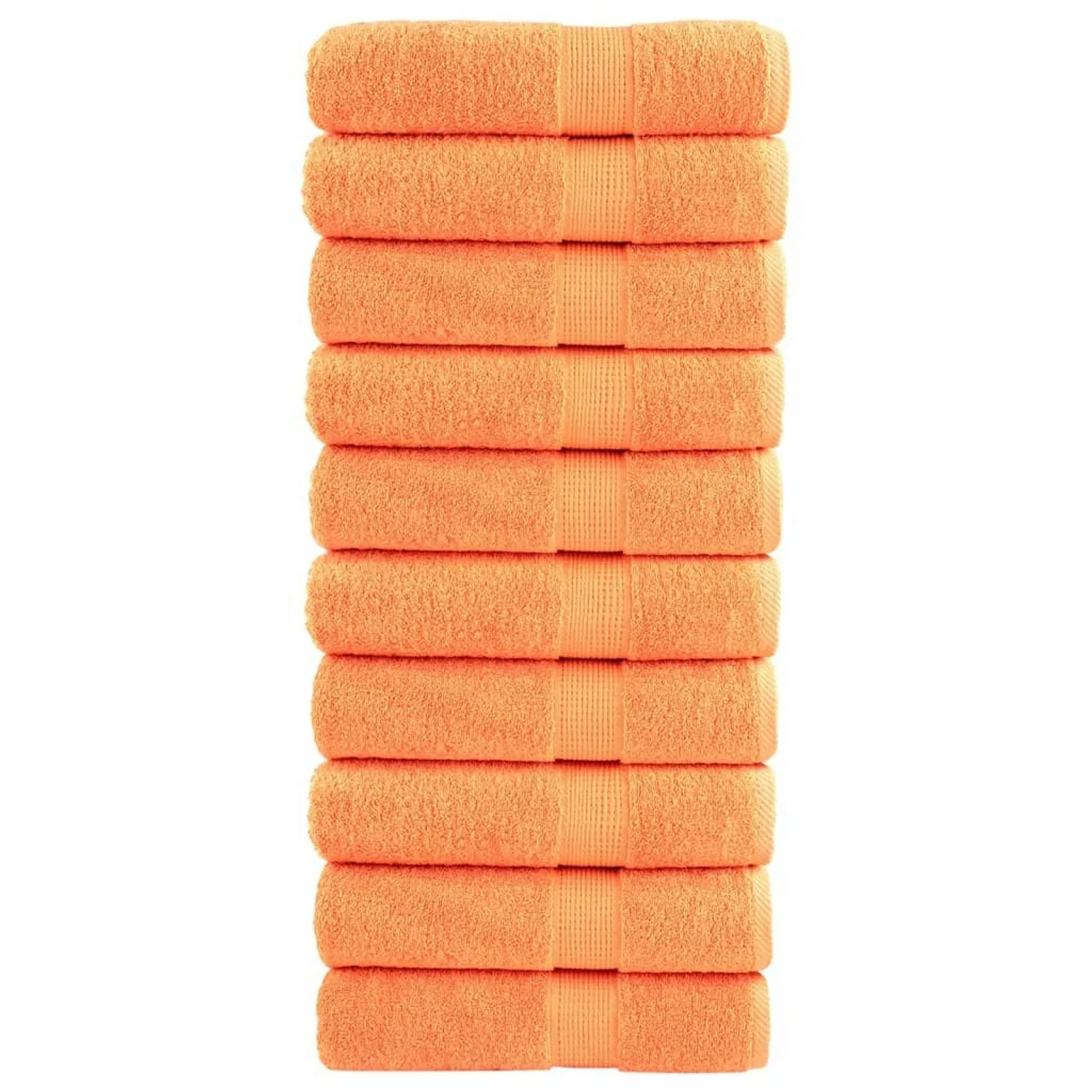 vidaXL Premium-Handtücher 10 Stk Orange 50x100 600 g/m2 100% Baumwolle günstig online kaufen