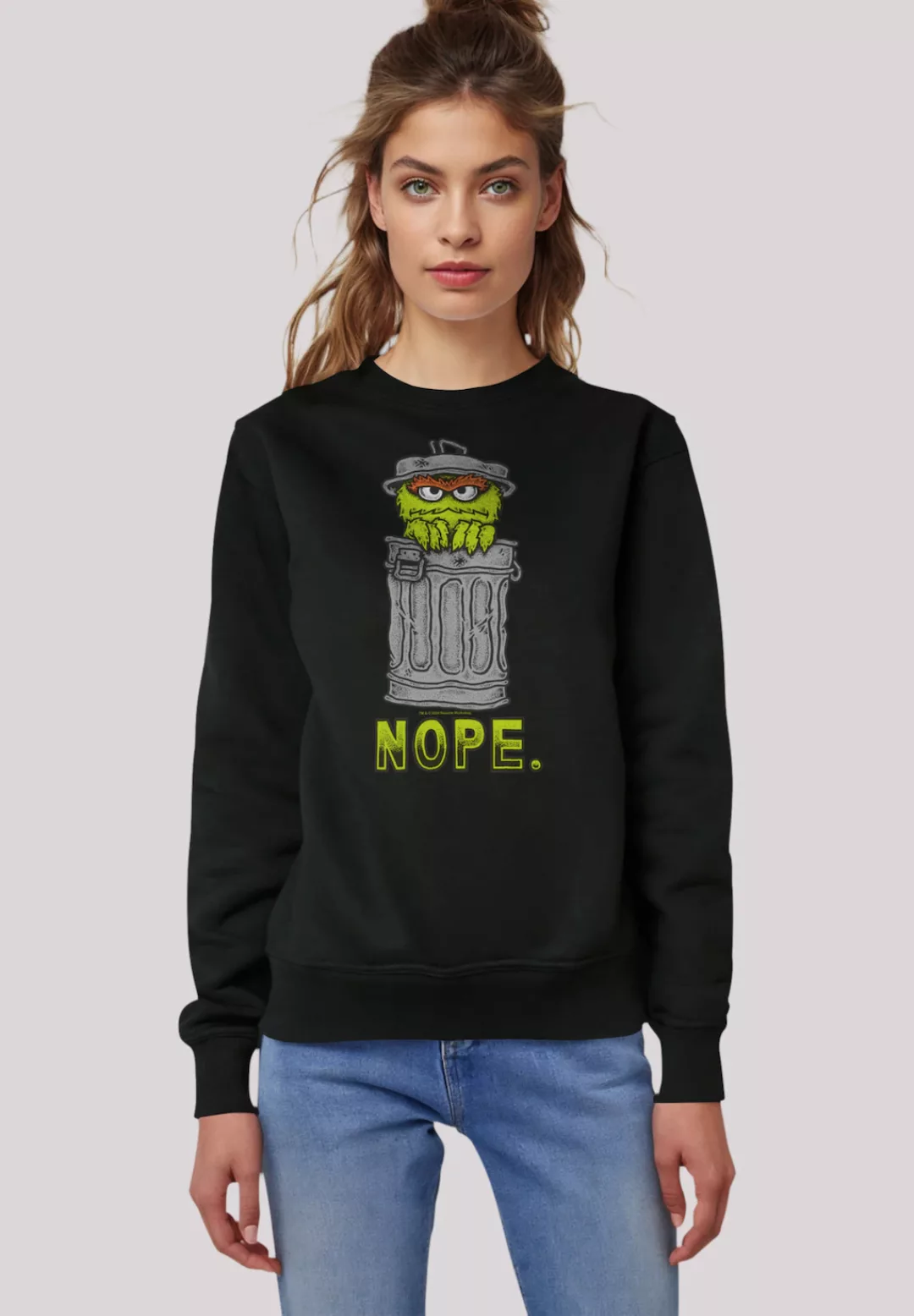 F4NT4STIC Sweatshirt "Sesamstraße Oscar Nope", Premium Qualität günstig online kaufen