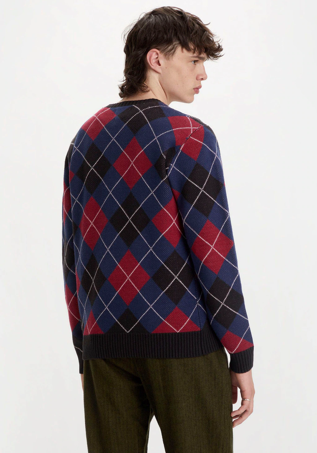 Levi's® Rundhalspullover ORIGINAL HM SWEATER in klassischem Argyle-Muster günstig online kaufen