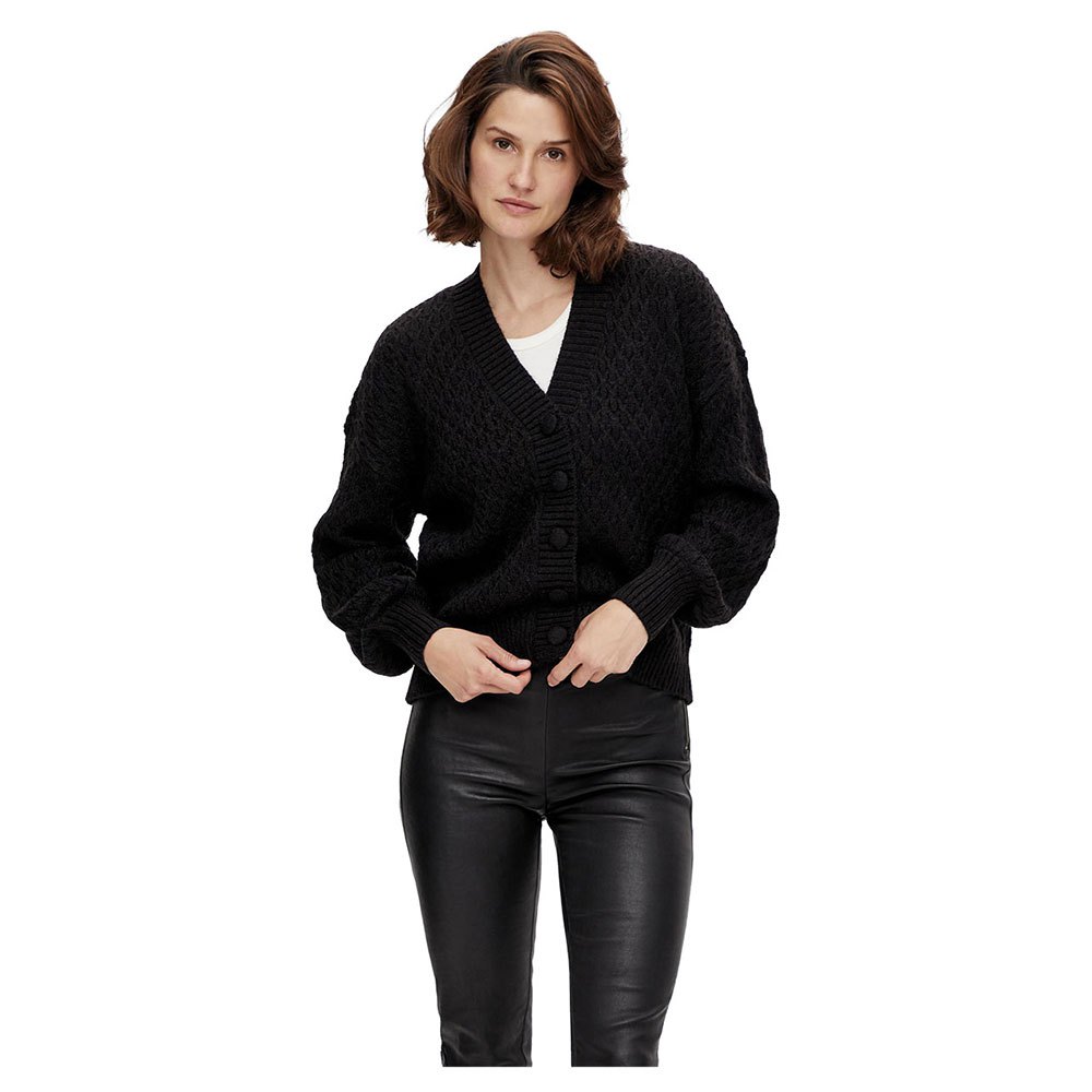 Yas Briva Strickjacke 2XL Black günstig online kaufen