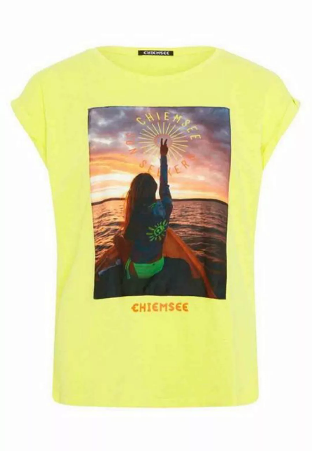 Chiemsee T-Shirt Chiemsee Damen T-Shirt Texturiertes Baumwollshirt günstig online kaufen