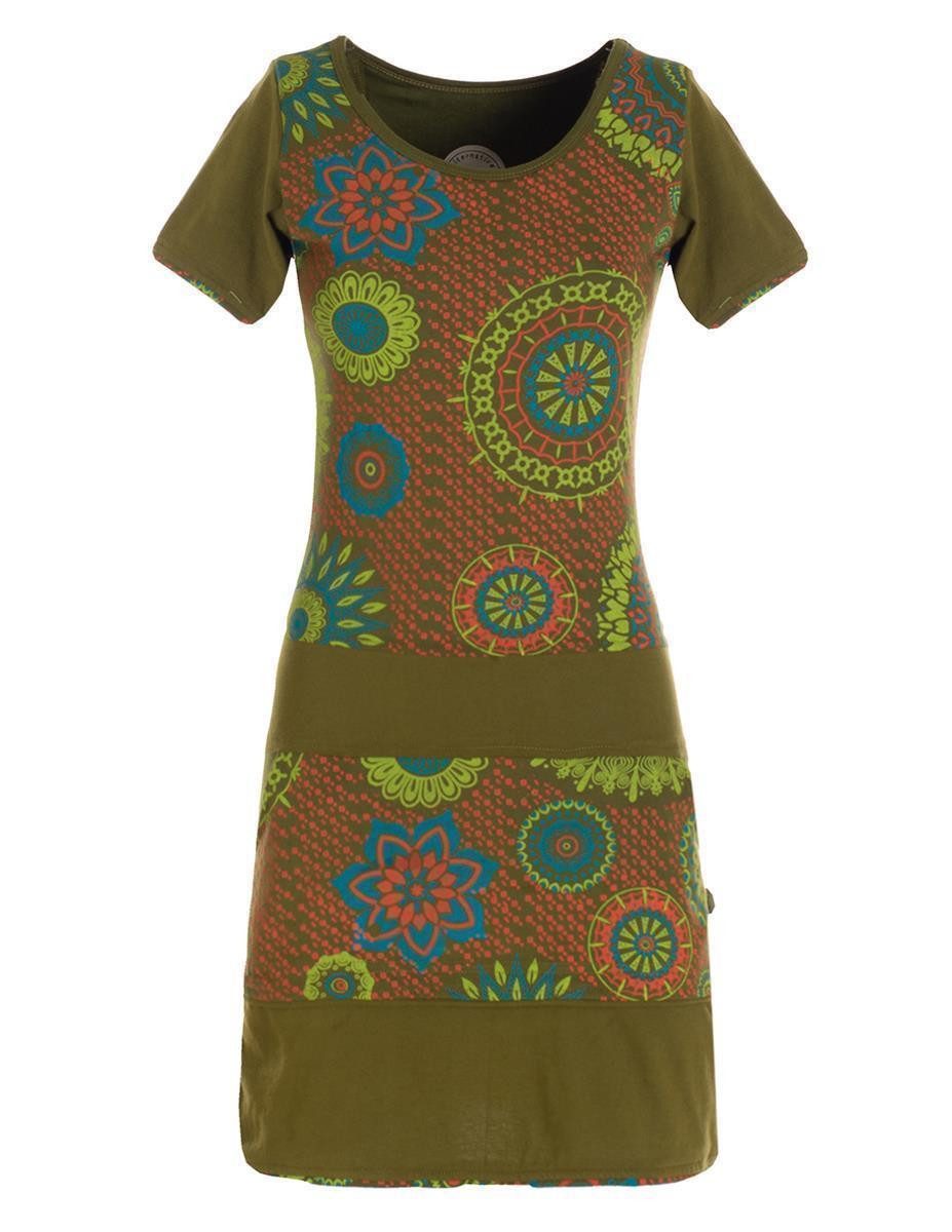 Vishes Sommerkleid Kurzarm Damen Sommer-Kleid Mini-Kleid günstig online kaufen