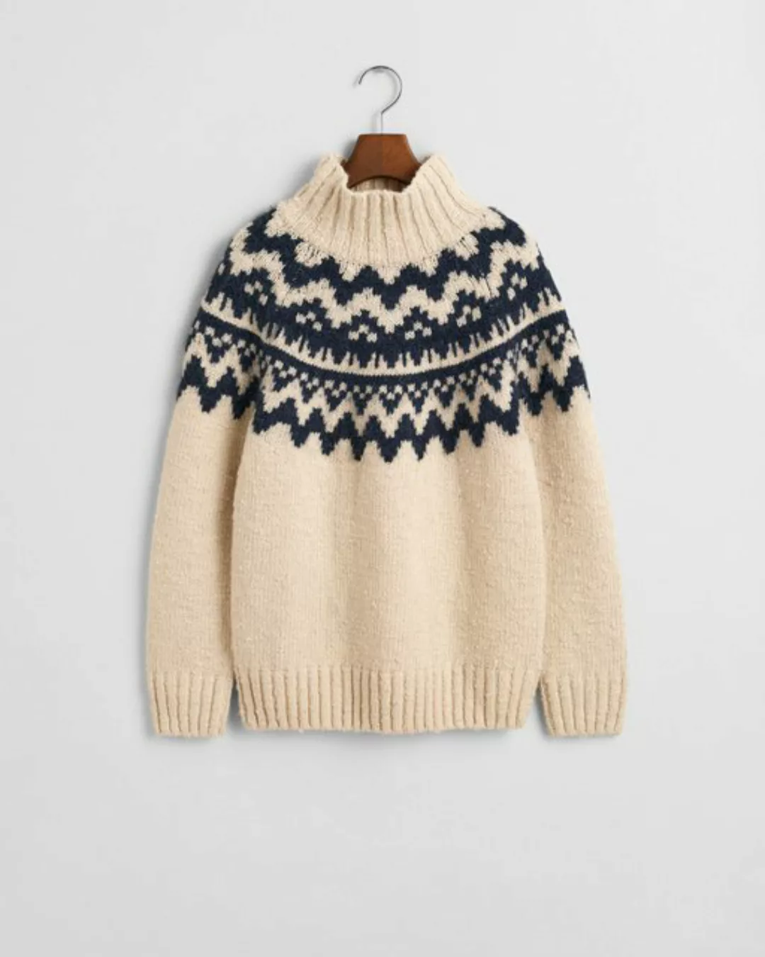 Gant T-Shirt FAIR ISLE STAND COLLAR günstig online kaufen