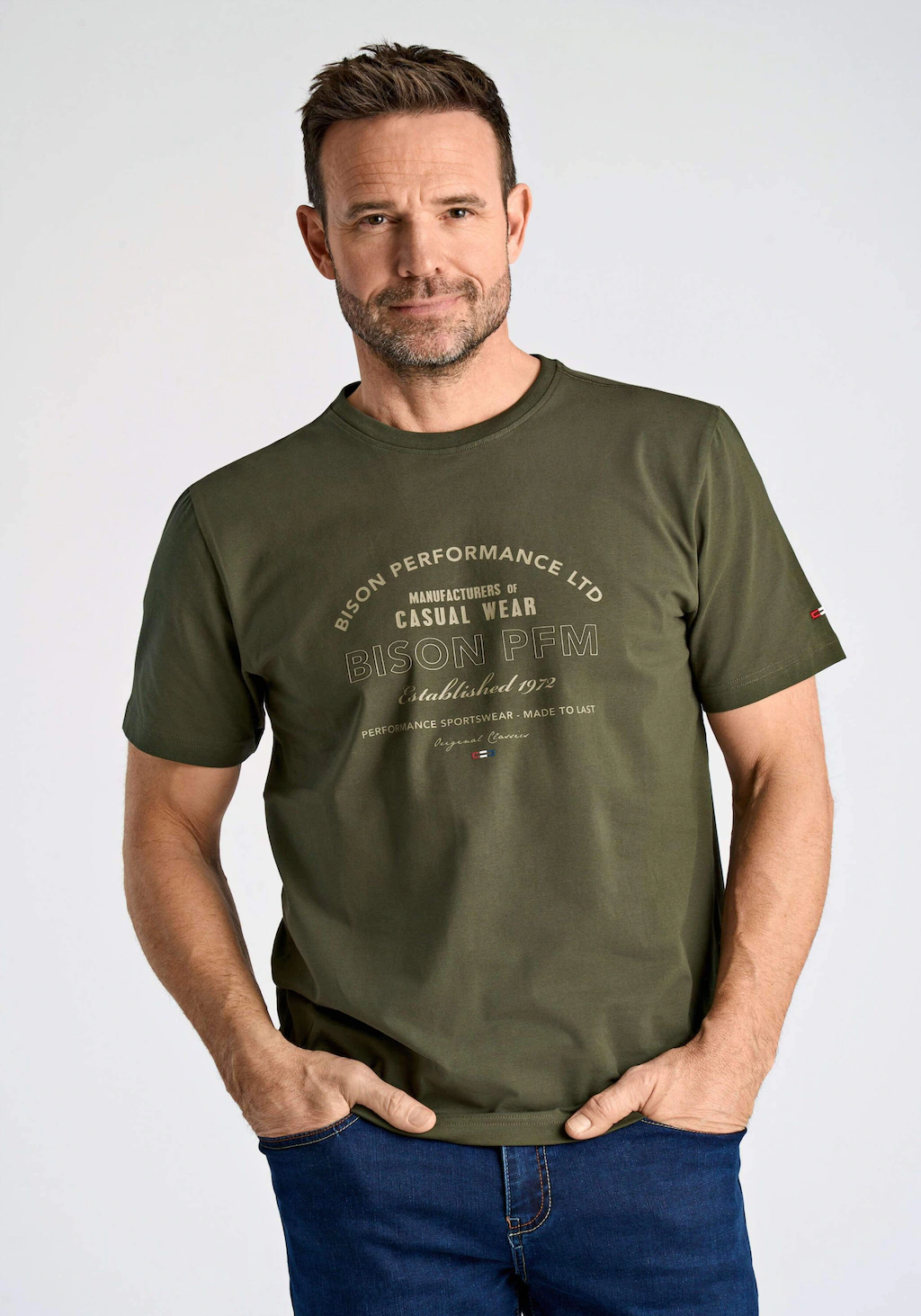 BISON T-Shirt "BISON T-shirt" günstig online kaufen