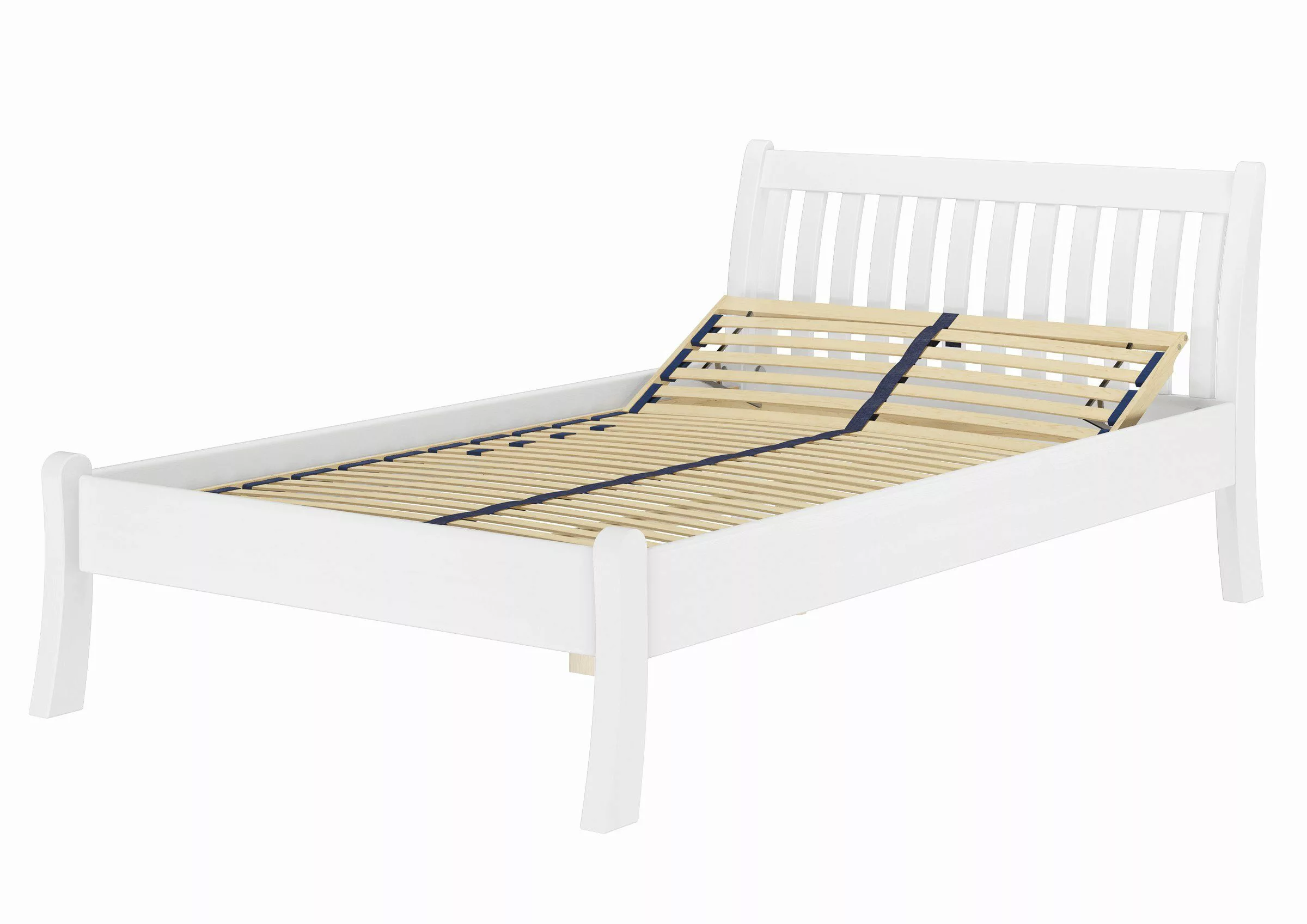 ERST-HOLZ Bett Weißes Geschwungenes Einzelbett 120 günstig online kaufen