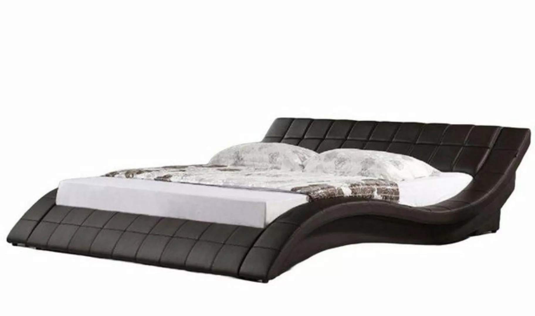 JVmoebel Bett Ehebett Polsterbett Doppelbett Designer Bett Lederbett Neu Be günstig online kaufen