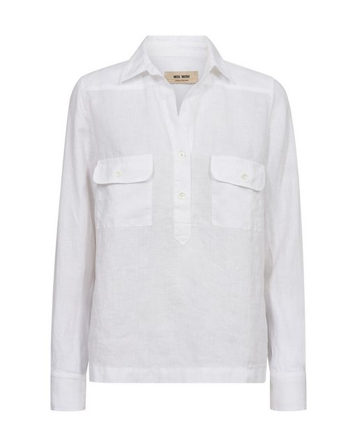 Mos Mosh Klassische Bluse MMEnna Linen Pocket Blouse günstig online kaufen