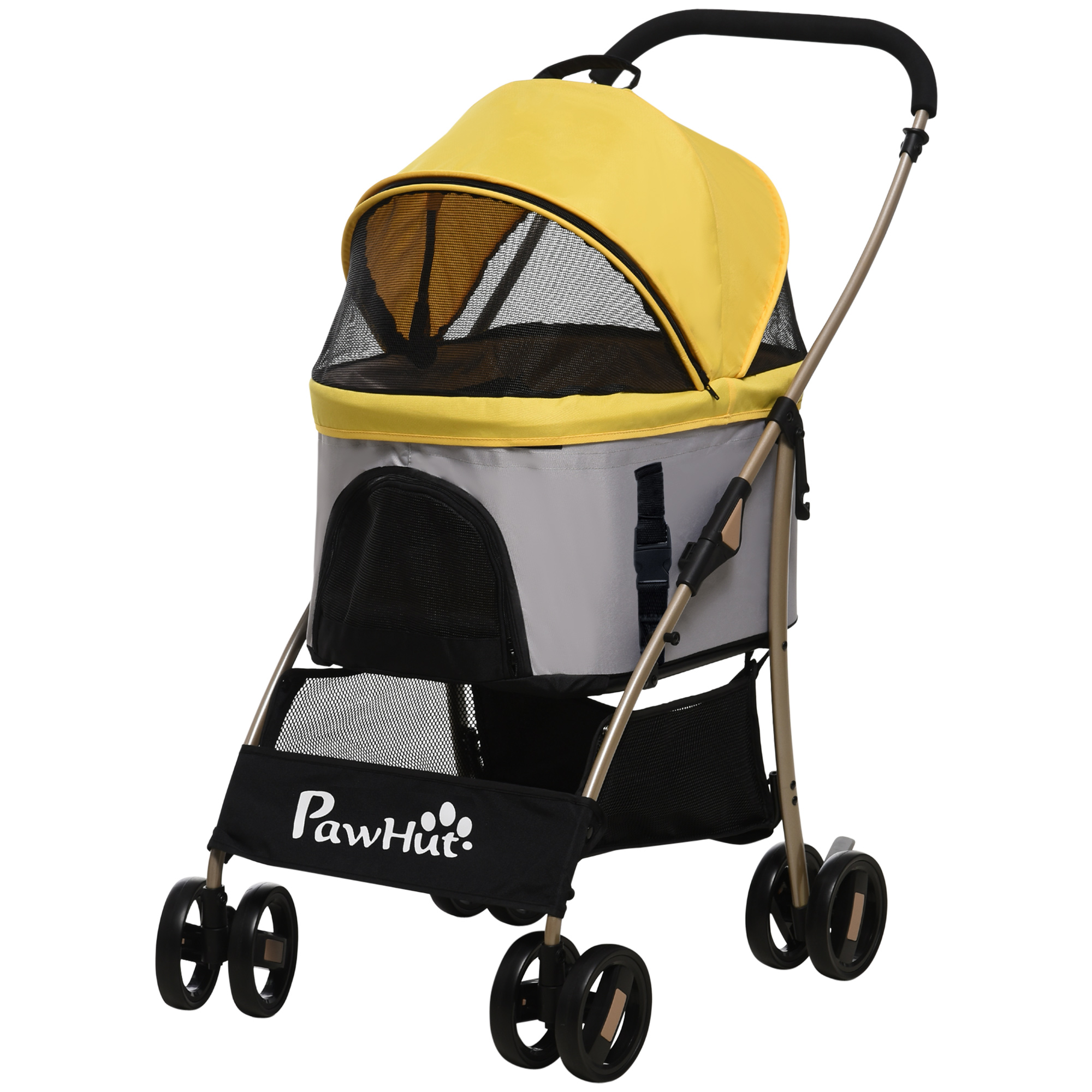 PawHut Hundewagen  2-in-1 Hundetrolley & Tragetasche, faltbarer Hundebuggy günstig online kaufen