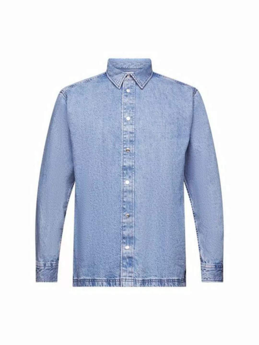 Esprit Langarmhemd Langärmliges Jeanshemd günstig online kaufen