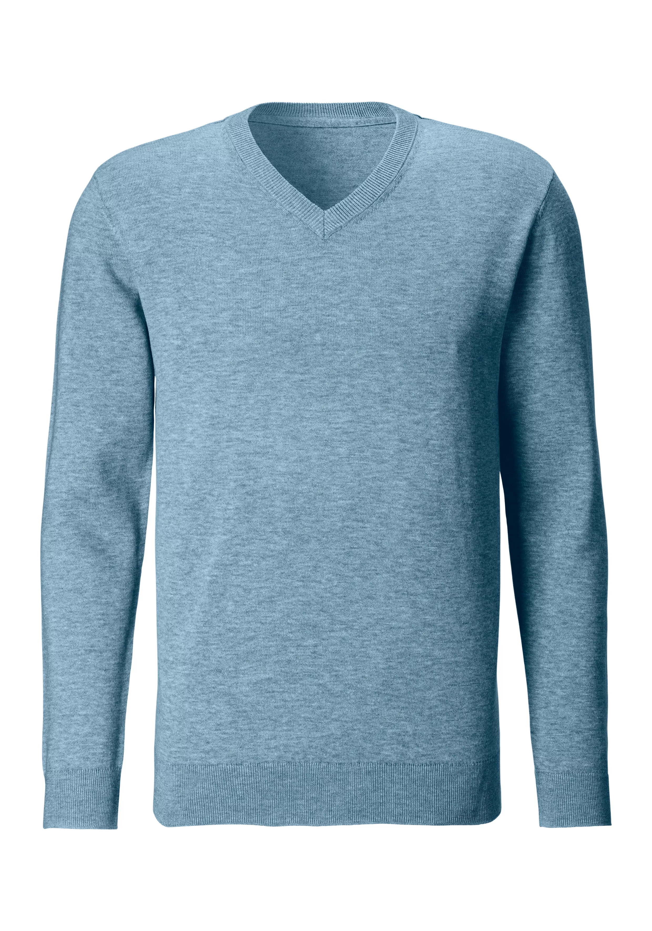 H.I.S V-Ausschnitt-Pullover aus Feinstrick in legerer Form günstig online kaufen
