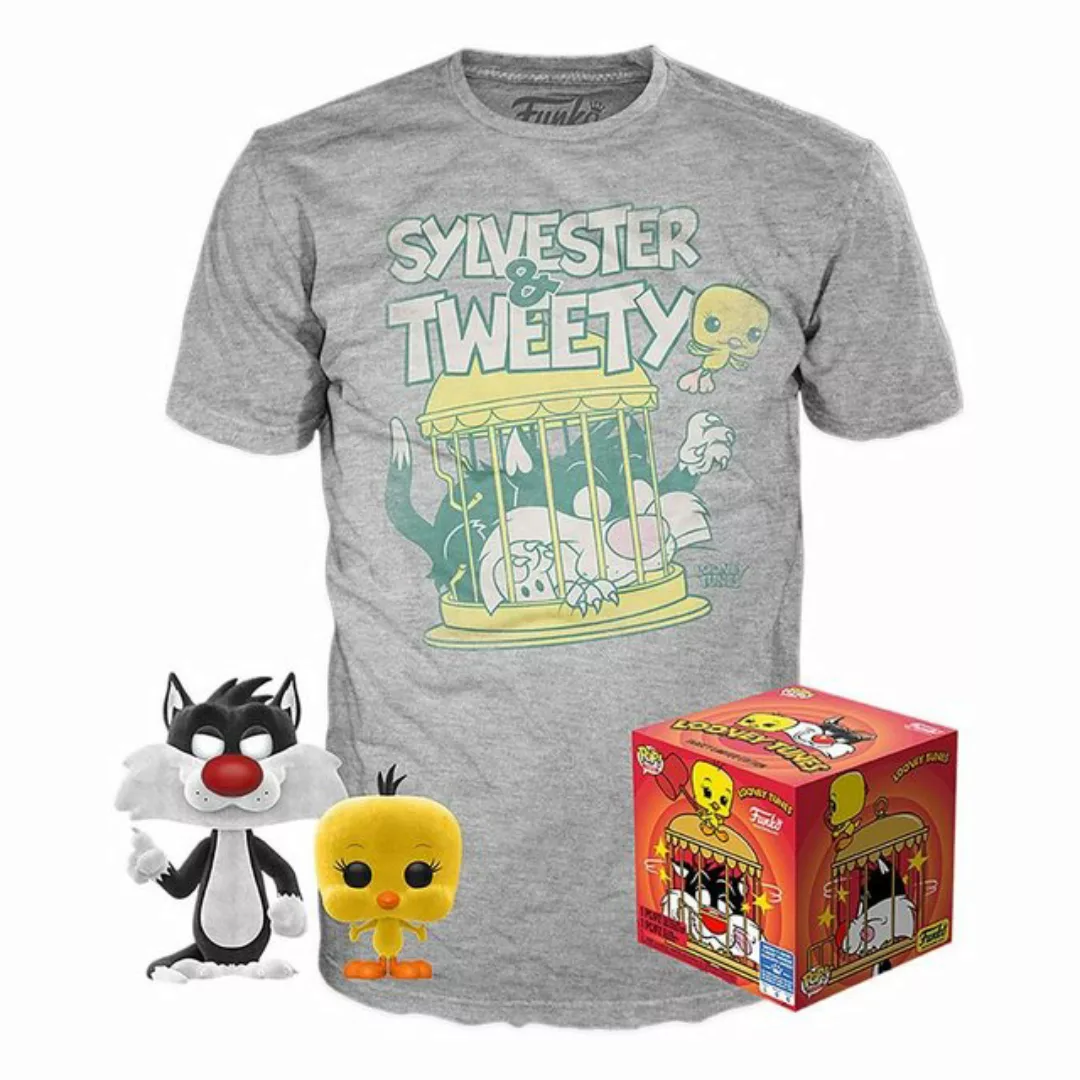 Funko T-Shirt Sylvester und Tweety T-Shirt mit Funko POP! - Looney Tunes günstig online kaufen