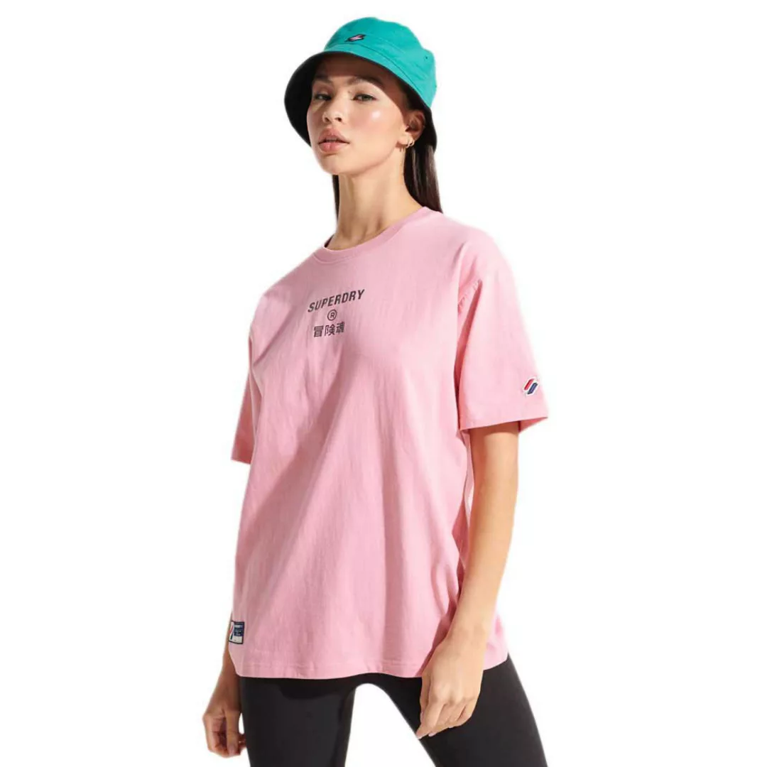 Superdry Corporate Logo Brights Kurzarm T-shirt L Montauk Blush günstig online kaufen