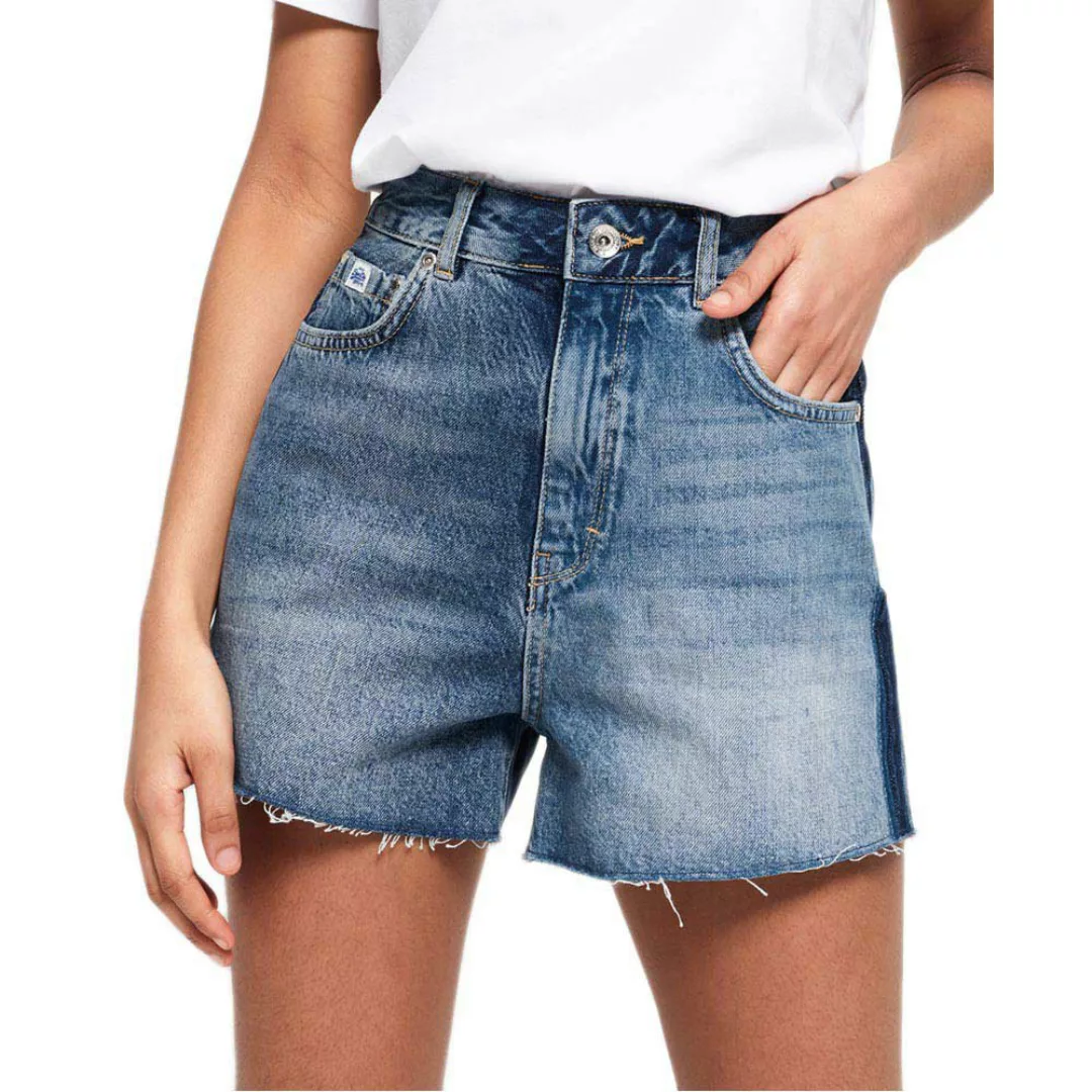 Superdry Ruby Cut Off Jeans-shorts 28 Duet Blue günstig online kaufen