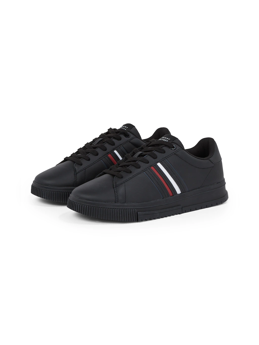 Tommy Hilfiger Plateausneaker "MODERN CUPSOLE STRIPES LTH", Freizeitschuh, günstig online kaufen