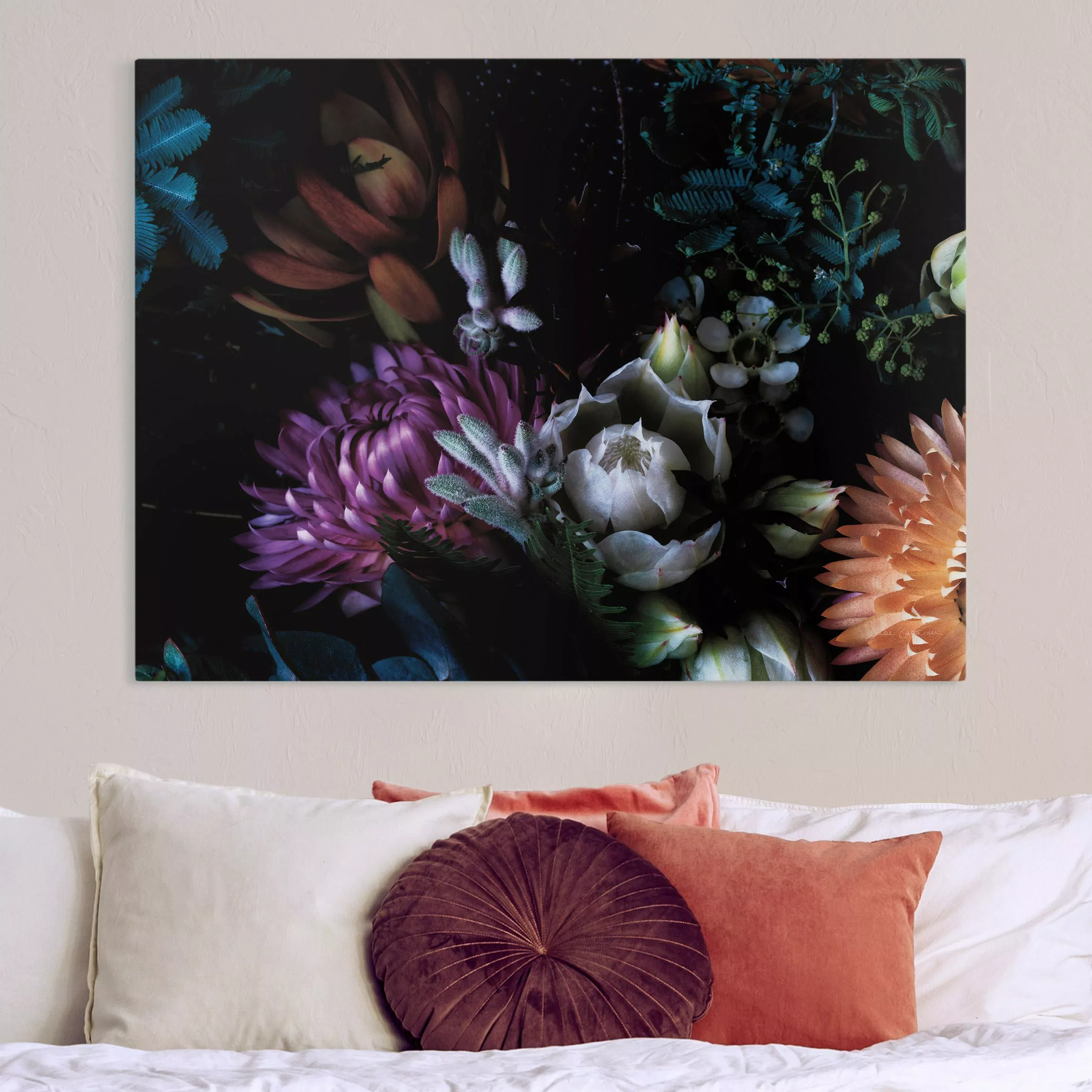 Leinwandbild Prachtvoller Blumenstrauß günstig online kaufen