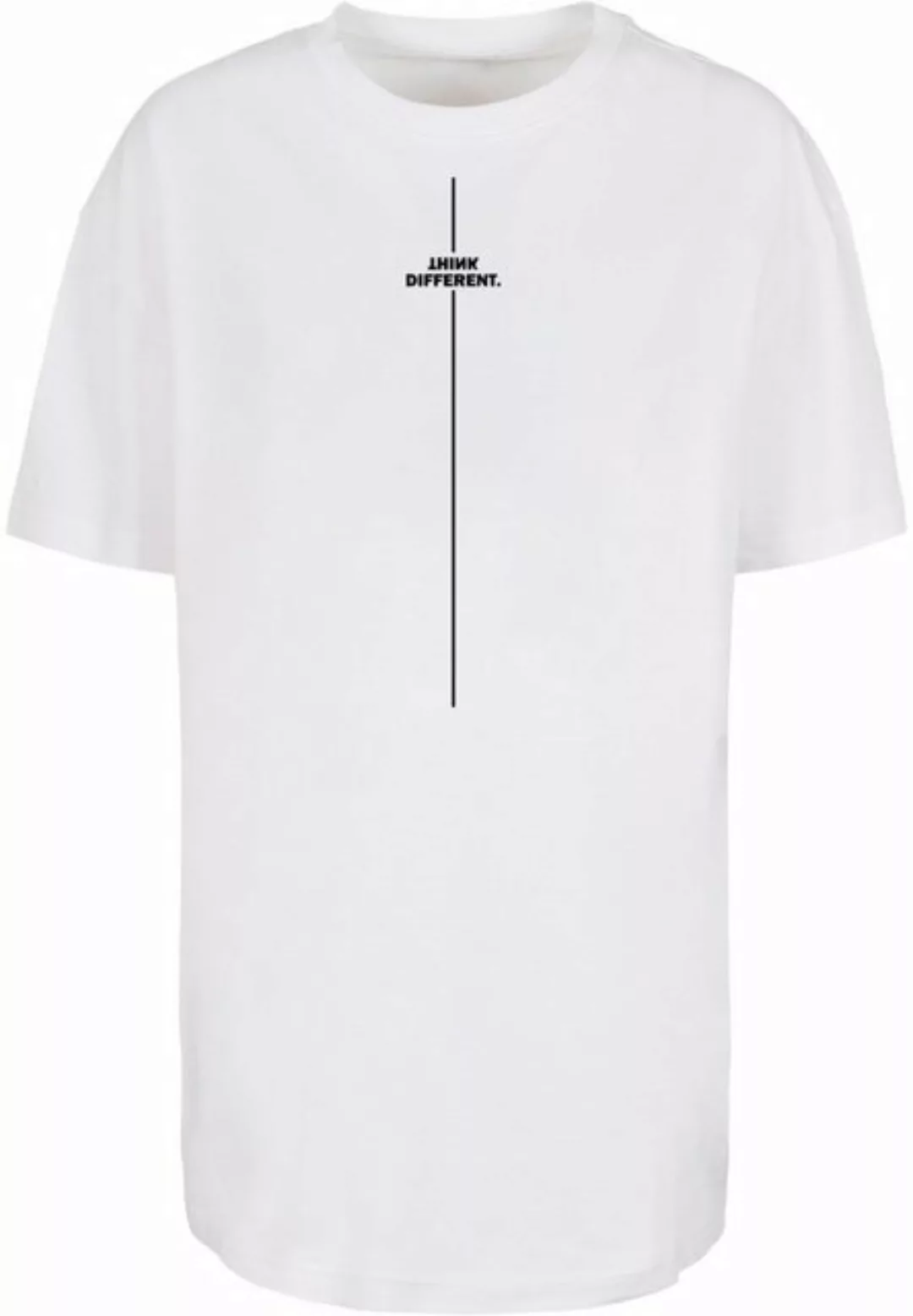 Merchcode T-Shirt Merchcode Damen Ladies Think Different Oversized Boyfrien günstig online kaufen