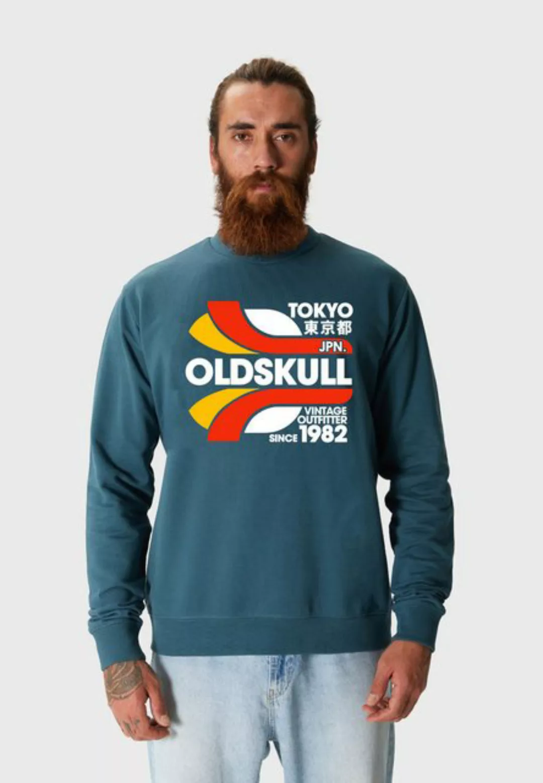 Oldskull Sweatshirt Retro Tokyopolis Vintage Logo Graphic günstig online kaufen