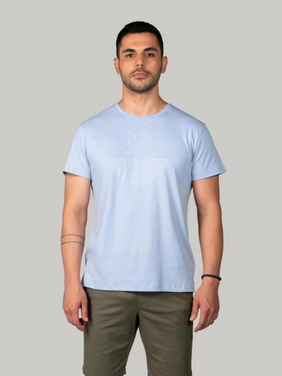 BLUVERD Kurzarmshirt T-Shirt mit Grafik (Drop) günstig online kaufen