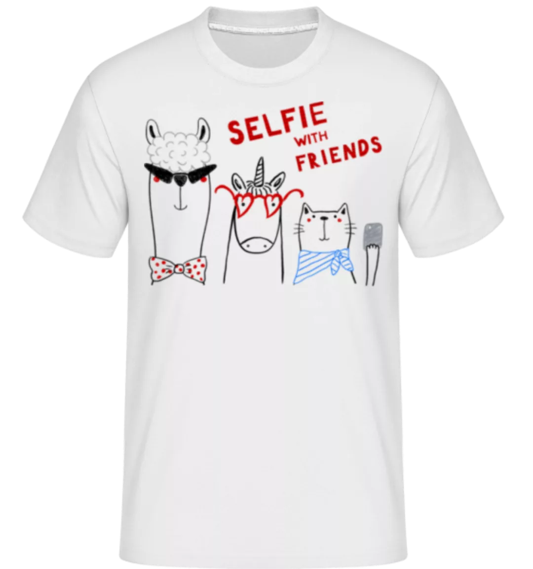 Selfie With Friends · Shirtinator Männer T-Shirt günstig online kaufen