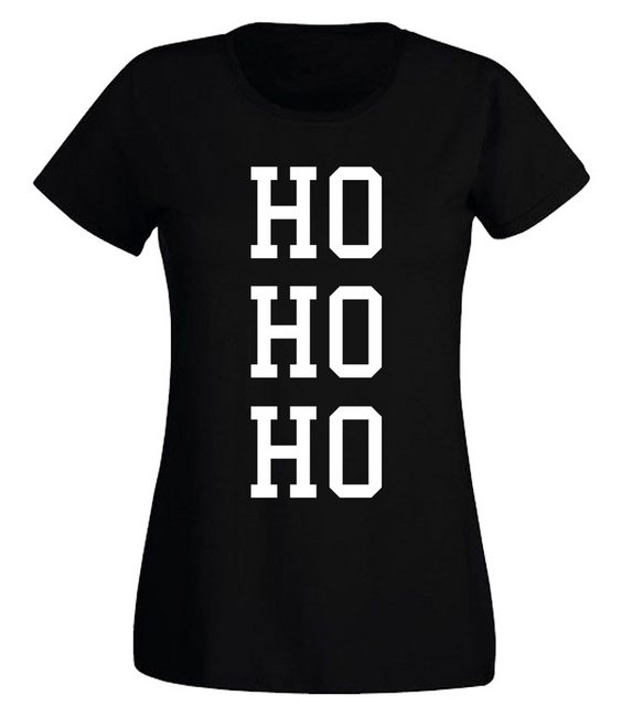 G-graphics T-Shirt HO HO HO Slim-fit Damen T-Shirt mit Weihnachtsmotiv günstig online kaufen