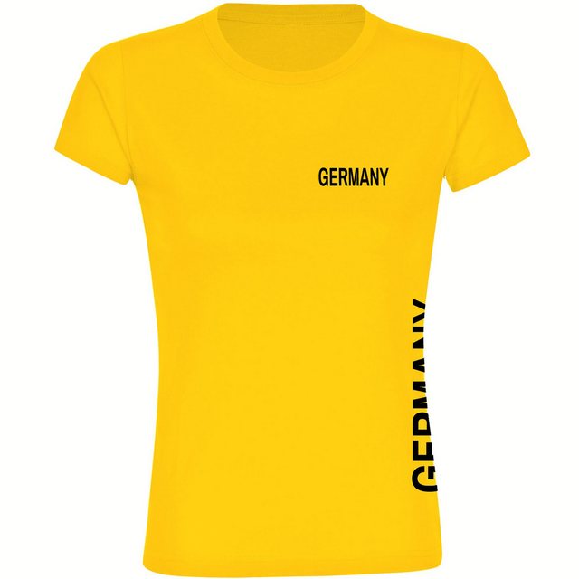 multifanshop T-Shirt Damen Germany - Brust & Seite - Frauen günstig online kaufen