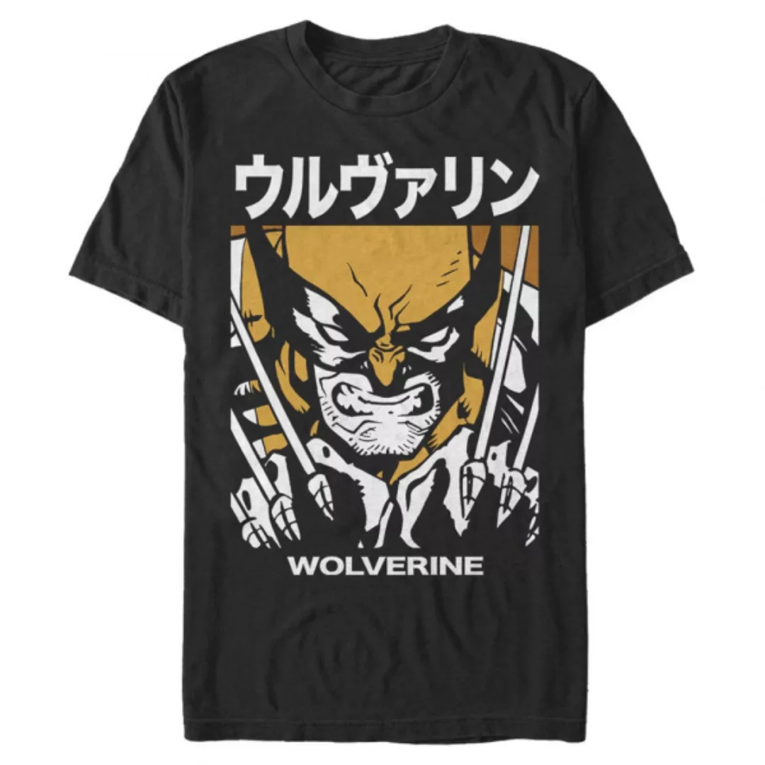 Marvel - X-Men - Wolverine Kanji Block - Männer T-Shirt günstig online kaufen