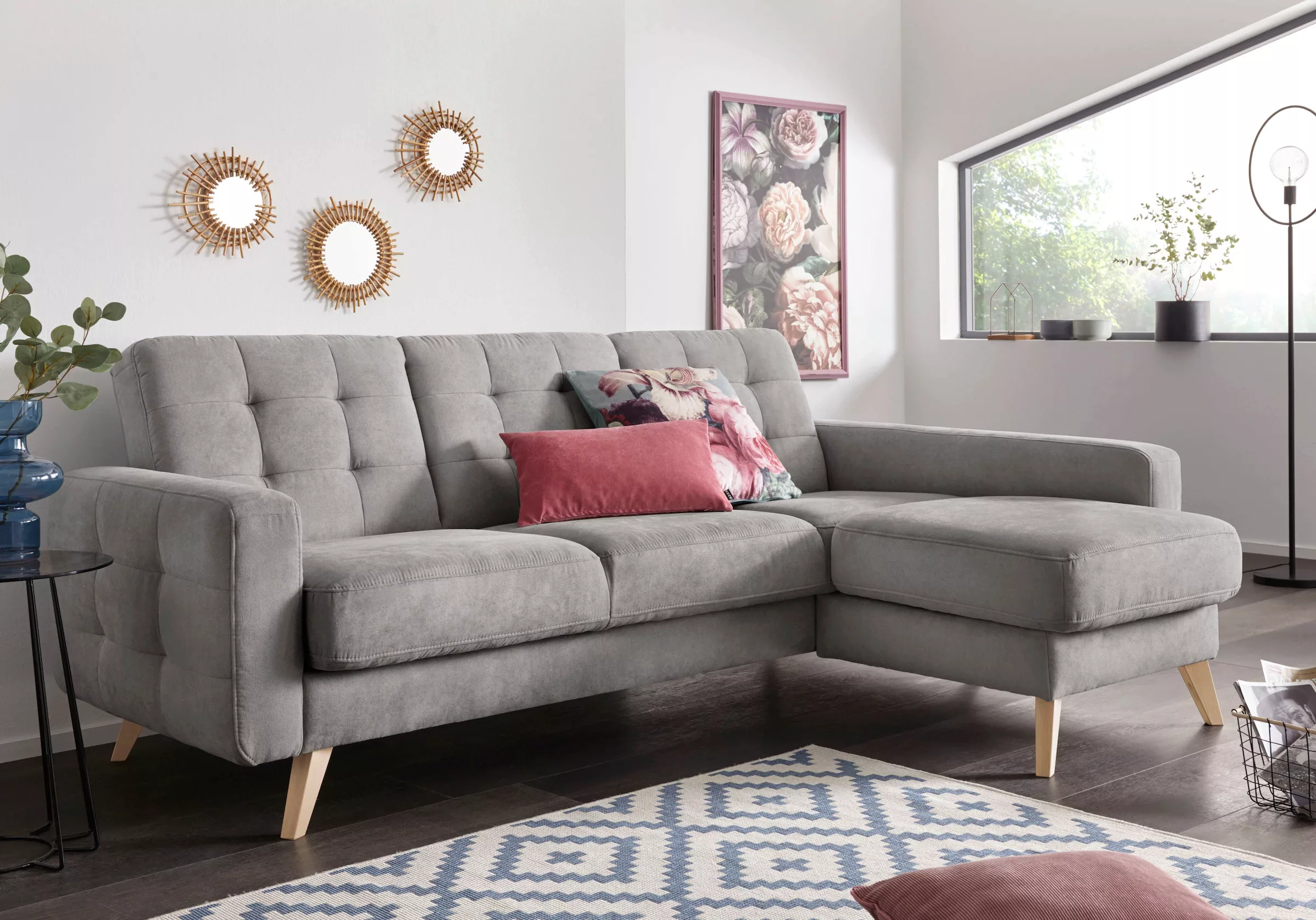 exxpo - sofa fashion Ecksofa Nappa, kompakt und komfortabel, bequem, zeitlo günstig online kaufen