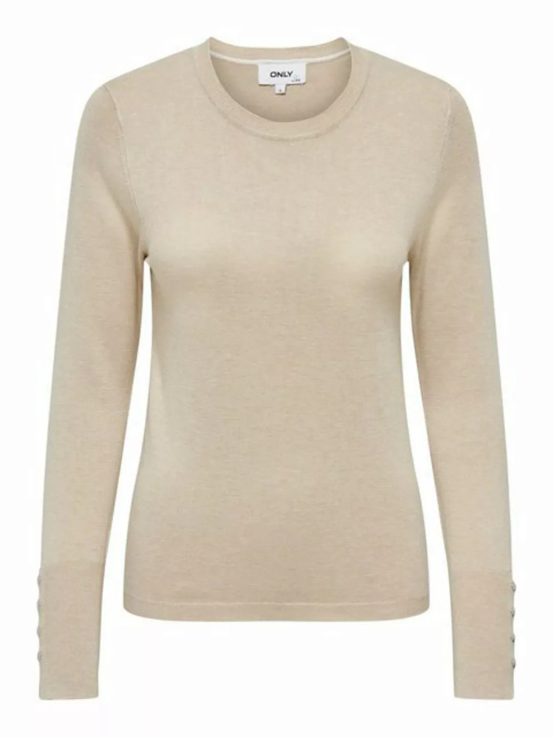 ONLY Rundhalspullover ONLJULIE LIFE LS BUTTON O-NECK CC KNT günstig online kaufen