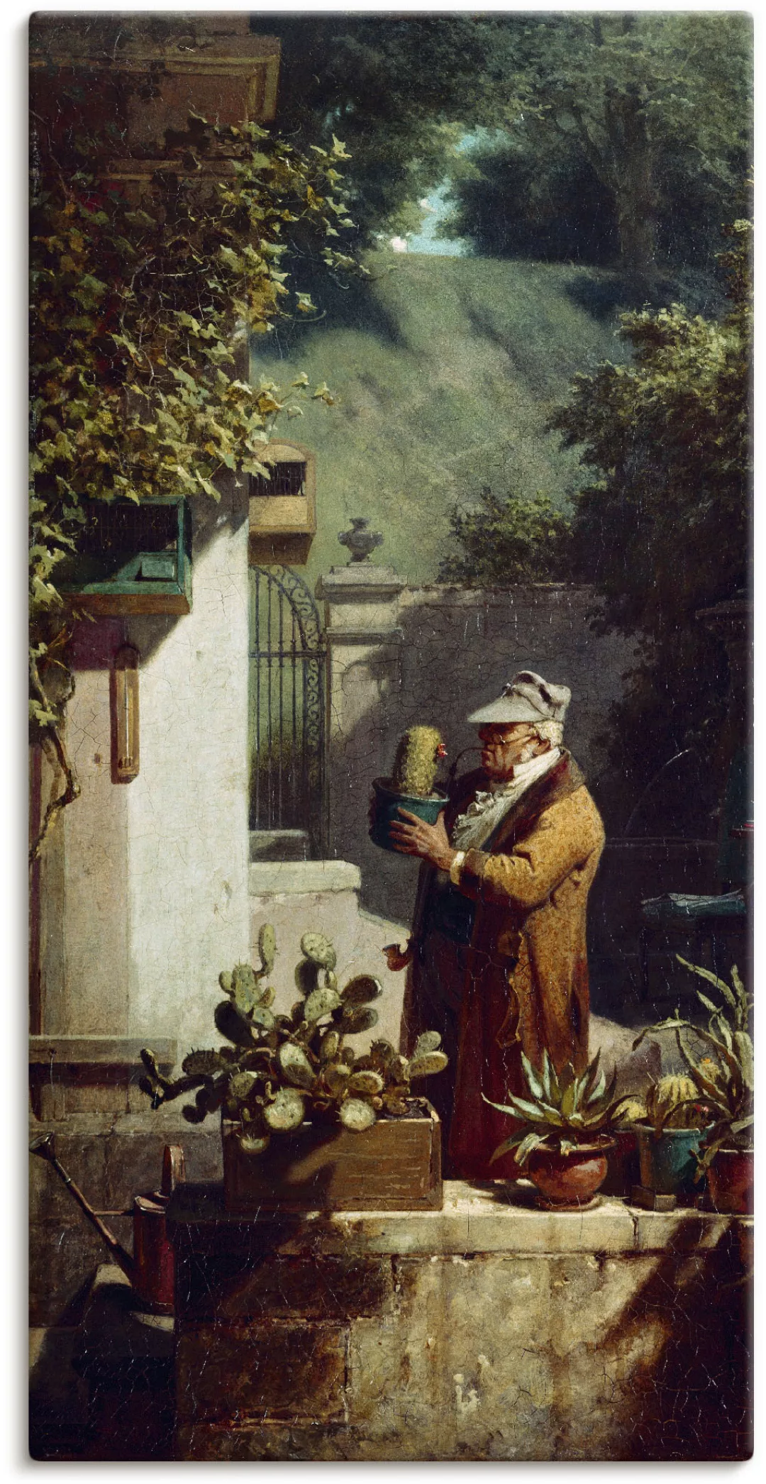 Artland Wandbild "Der Kaktusfreund. Vor 1858", Mann, (1 St.), als Leinwandb günstig online kaufen