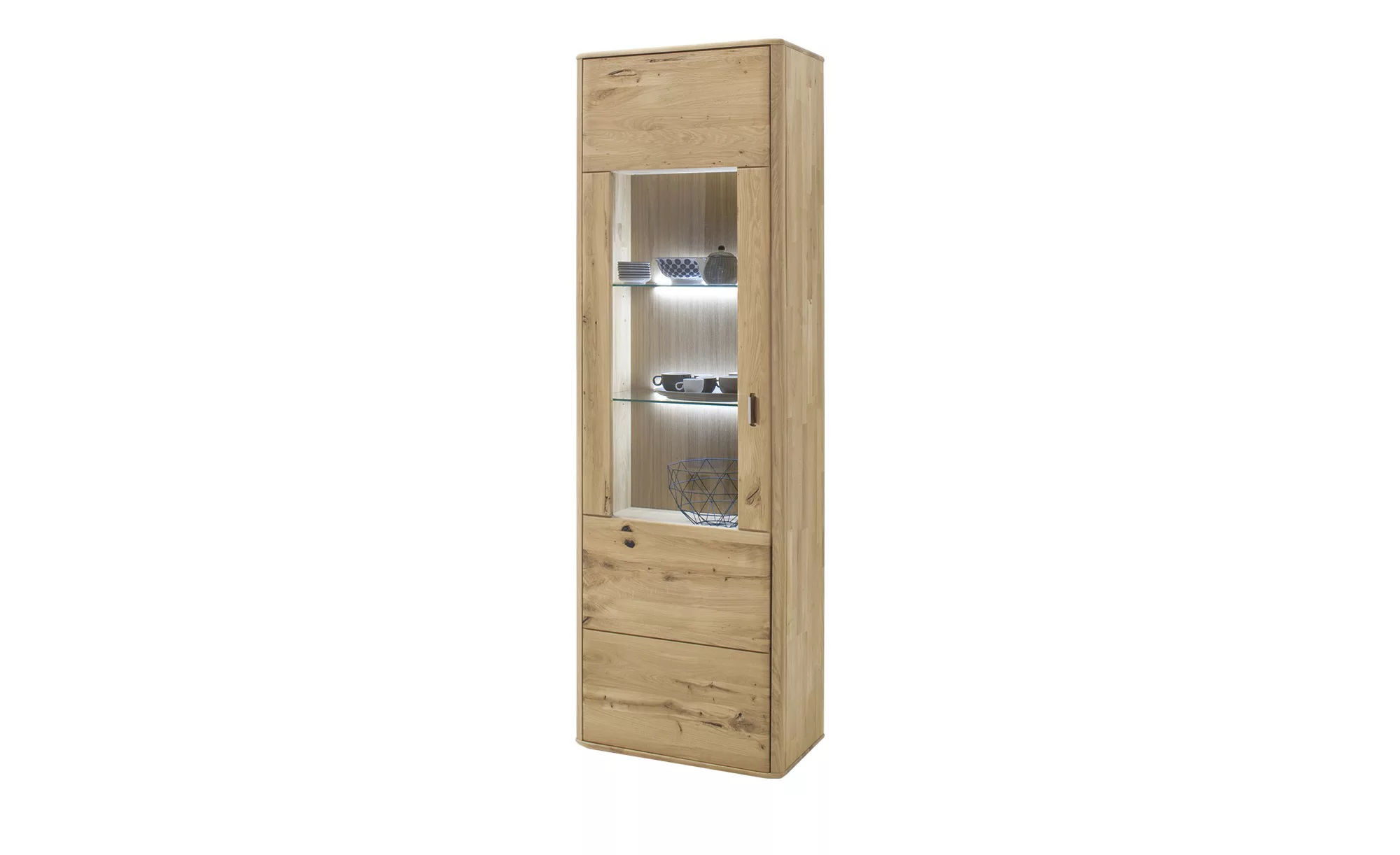 Woodford Vitrine  Rowa ¦ holzfarben ¦ Maße (cm): B: 66 H: 208 T: 38 Schränk günstig online kaufen