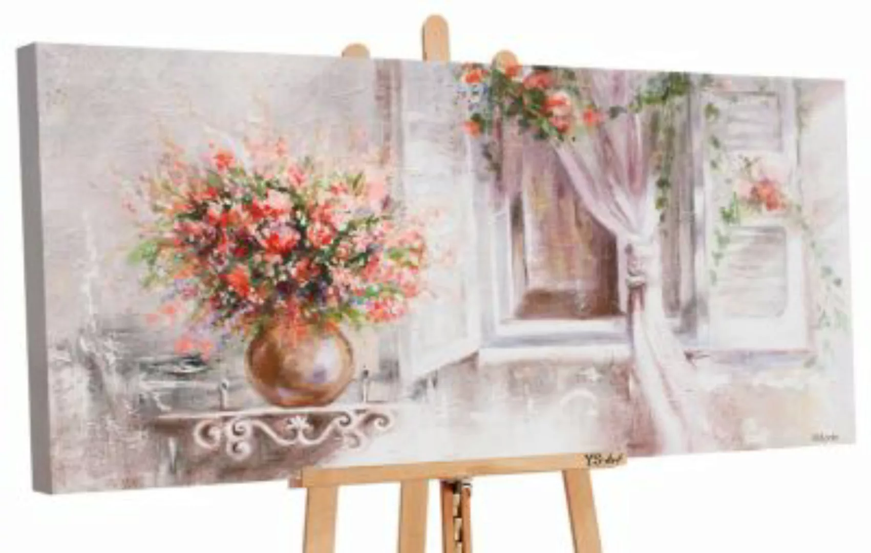 YS-Art™ "Gemälde Acryl ""Provence"" handgemalt auf Leinwand 120x60 cm" brau günstig online kaufen