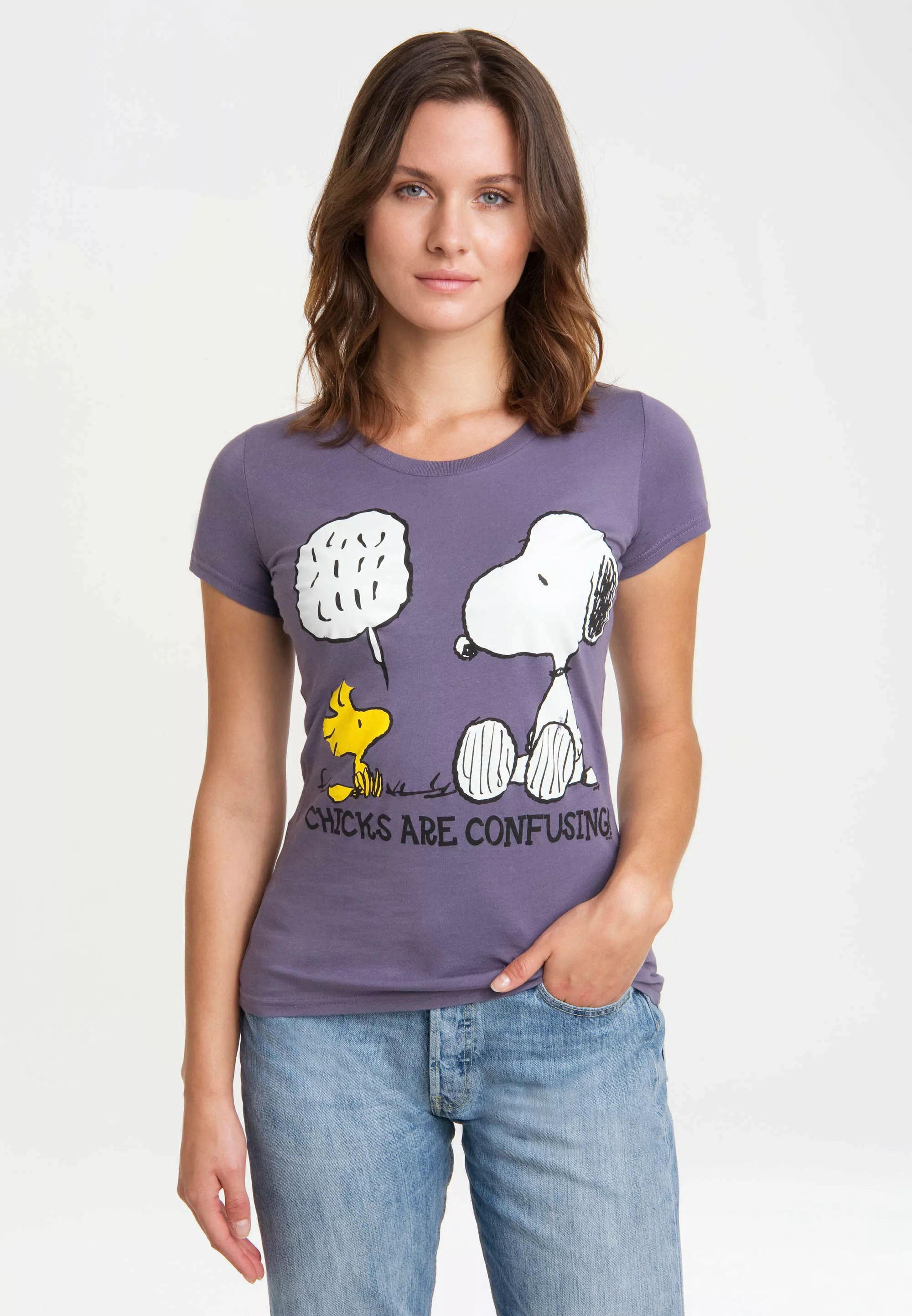 LOGOSHIRT T-Shirt "Snoopy - Peanuts", mit niedlichem Frontprint günstig online kaufen