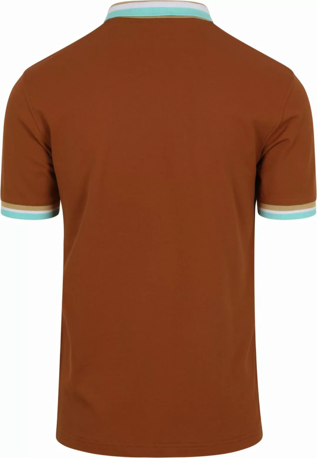 Sun68 Poloshirt Multistripes Braun - Größe XXL günstig online kaufen