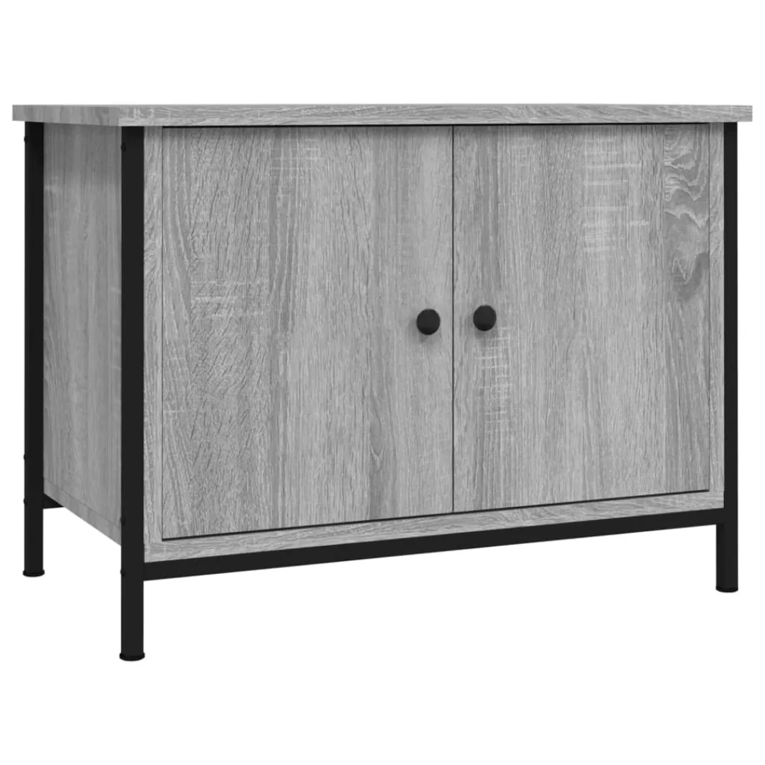 Vidaxl Tv-schrank Mit Türen Grau Sonoma 60x35x45 Cm Holzwerkstoff günstig online kaufen