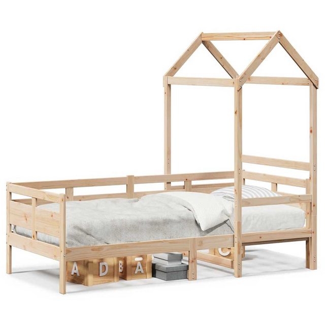 vidaXL Bett, Tagesbett mit Dach 90x190 cm Massivholz Kiefer günstig online kaufen