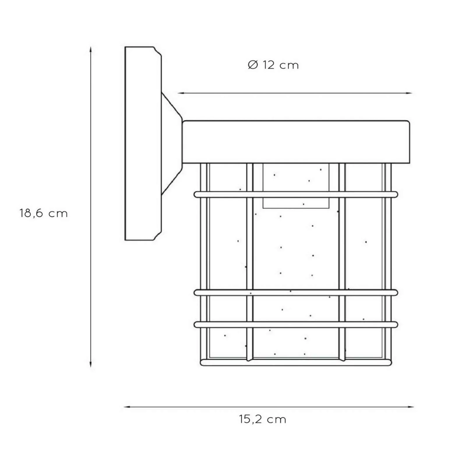 Außenwandleuchte Keppel aus Metall und Glas günstig online kaufen