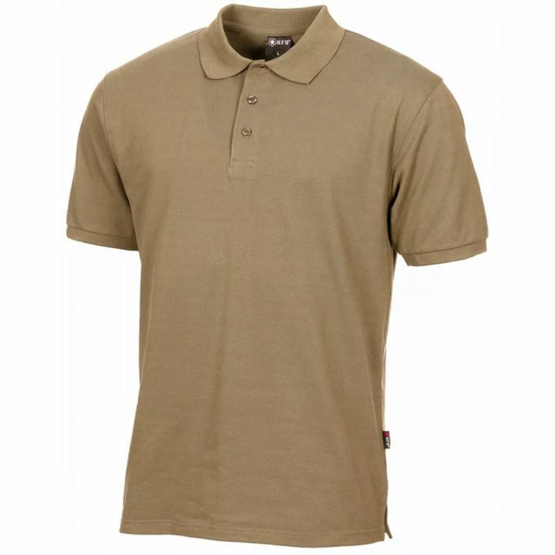 MFH T-Shirt Outdoor Poloshirt coyote tan mit Knopfleiste L günstig online kaufen