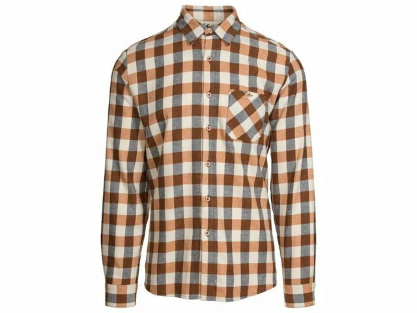 bleed clothing Langarmhemd bleed Bio-Herren-Flanellhemd 'Lumberjacks' mit B günstig online kaufen