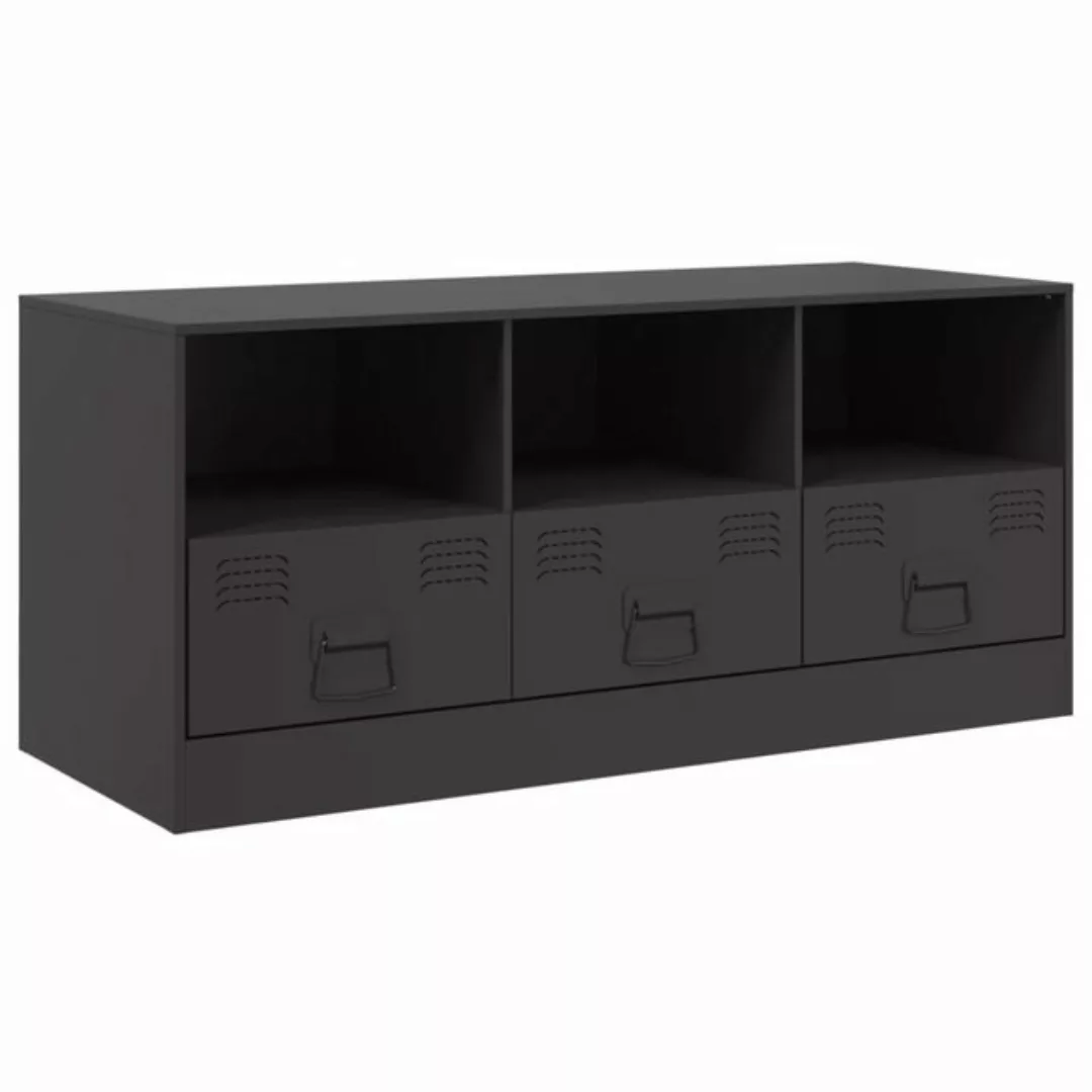 vidaXL TV-Schrank TV-Schrank Schwarz 99x39x44 cm Stahl (1-St) günstig online kaufen