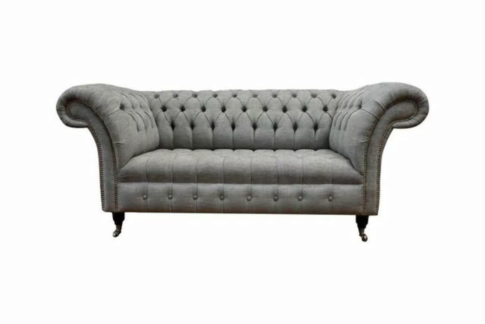 Xlmoebel Sofa Chesterfield Doppelsofa Polstertextil Luxusmöbel Stoff Couch, günstig online kaufen