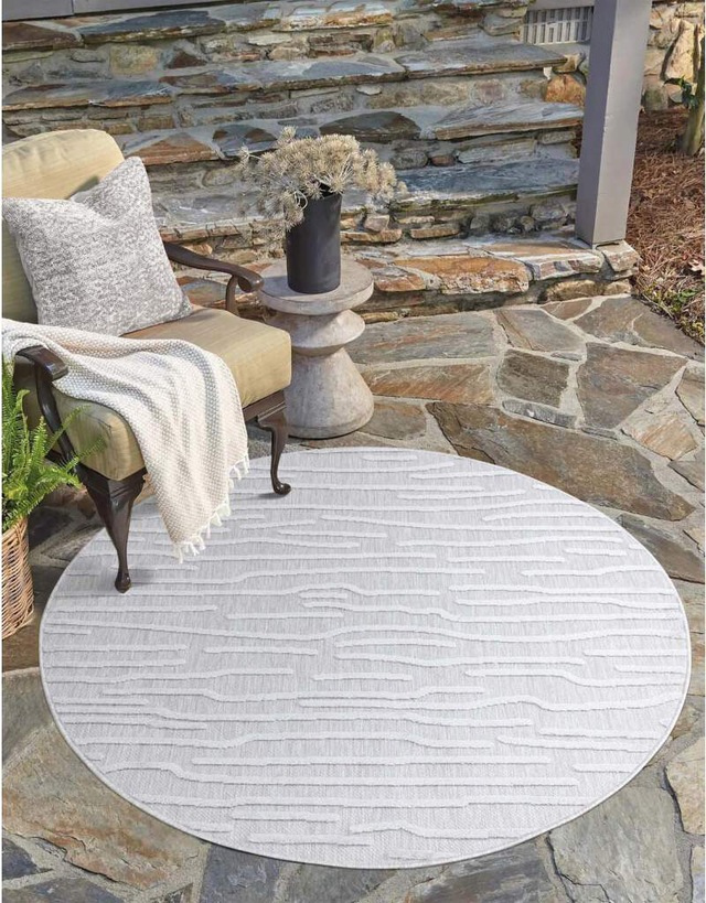 Carpet City Teppich »In-& Outdoorteppich Santorini 450, 3D-Effekt, Gestreif günstig online kaufen