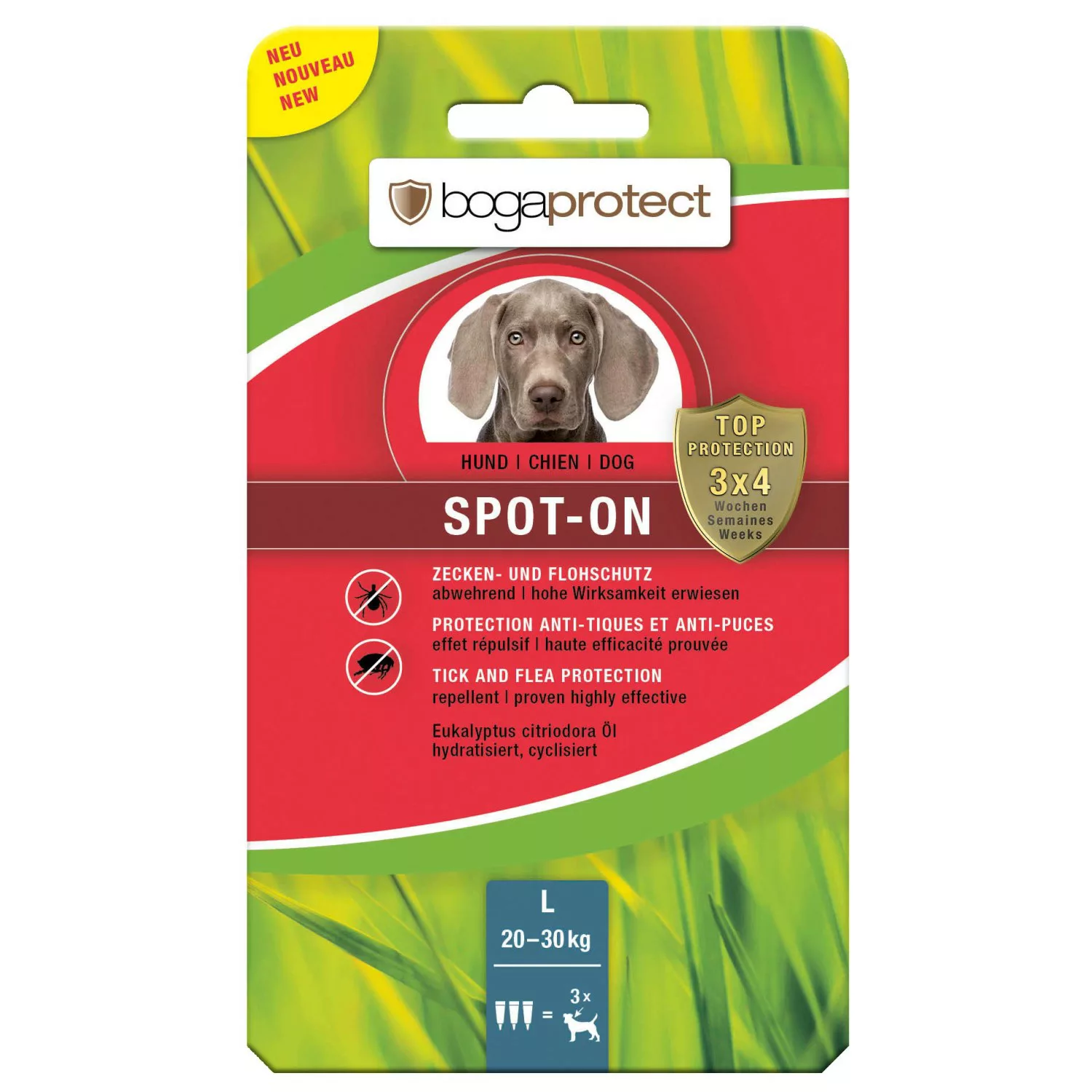 Bogaprotect Spot-On Floh- und Zeckenschutz für Hunde L 3 x 3,2 ml günstig online kaufen