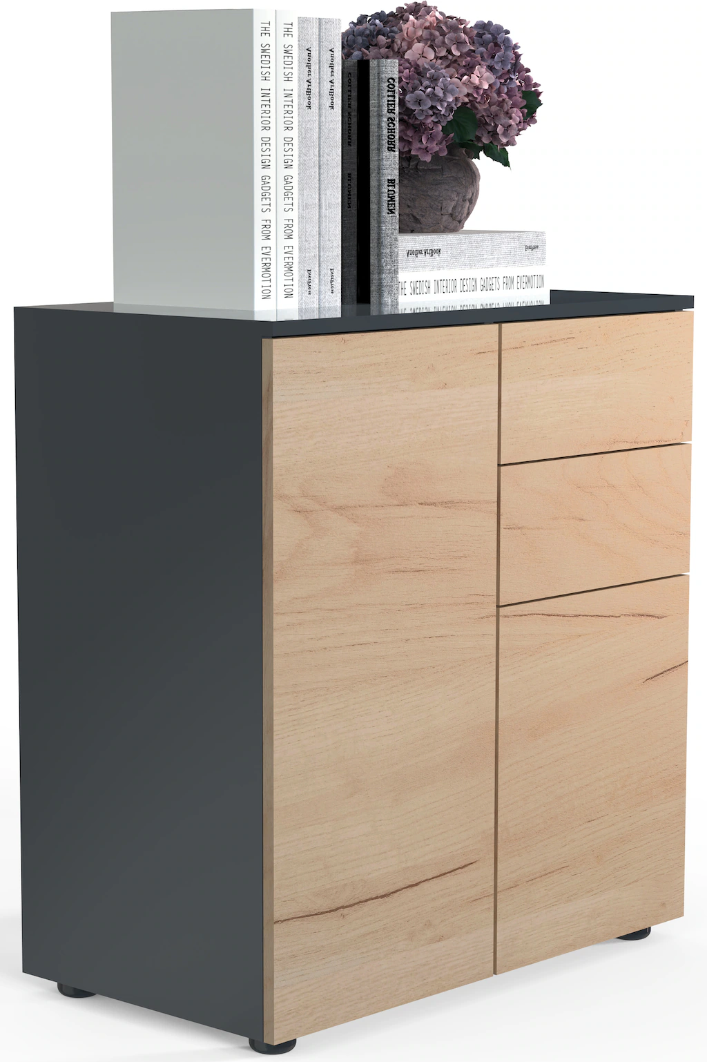 VCM Kommode "VCM Holz Kommode  Sideboard mit 2 Drehtüren und zwei Schublade günstig online kaufen