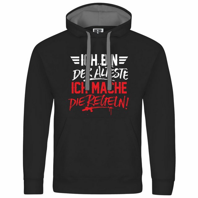 deinshirt Kapuzenpullover Herren Kapuzenpullover Ich bin der Älteste ich ma günstig online kaufen