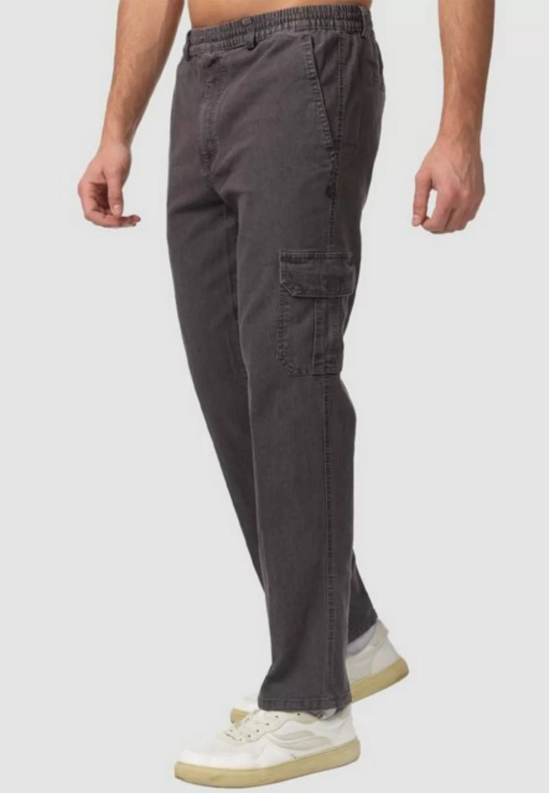 Egomaxx Cargohose Stretch Cargo Hose Straight Leg Pants mit Tunnelzug Schnü günstig online kaufen