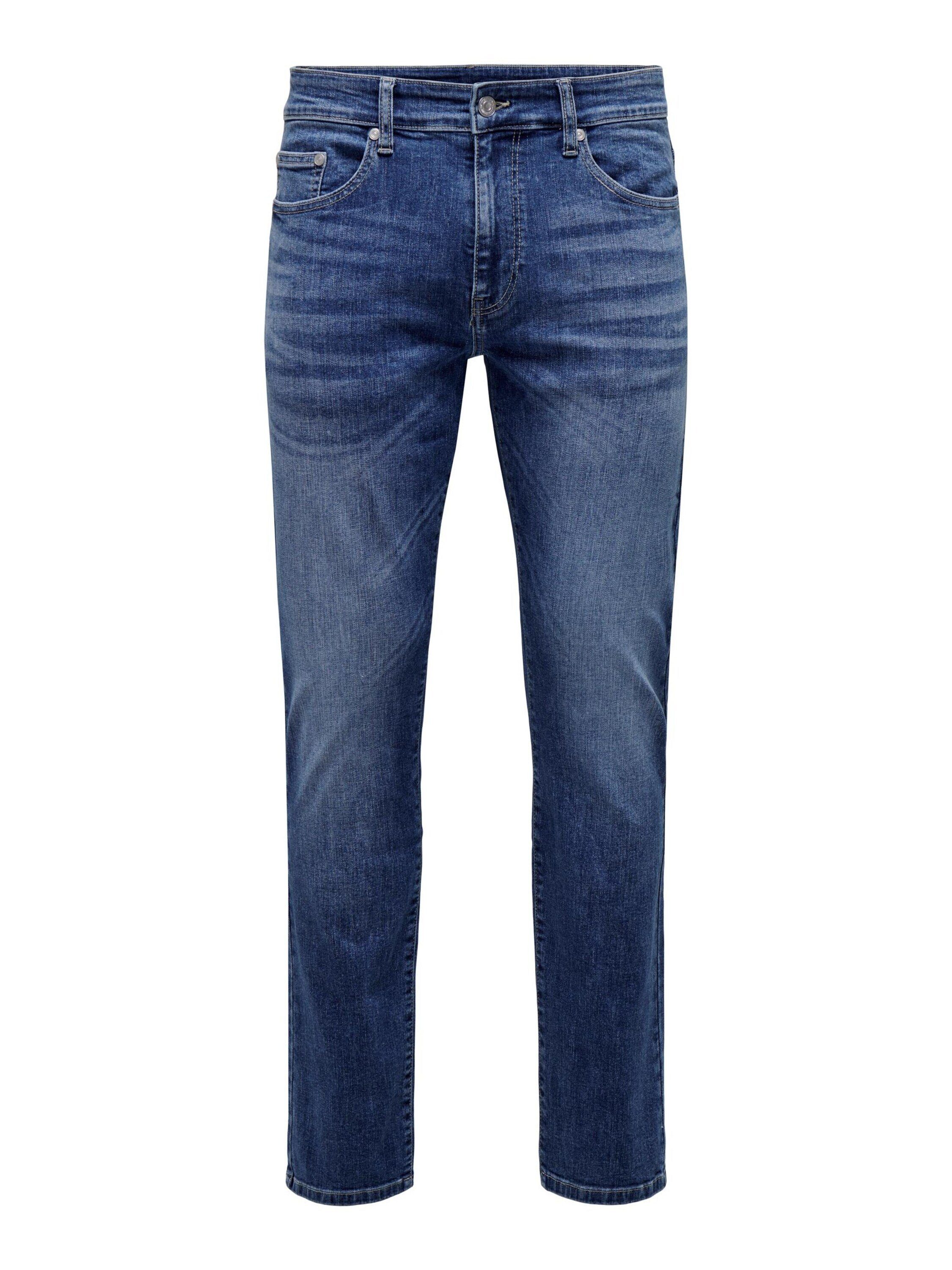 Only & Sons Herren Jeans ONSLOOM SLIM 6756 - Slim Fit - Blau - Medium Blue günstig online kaufen