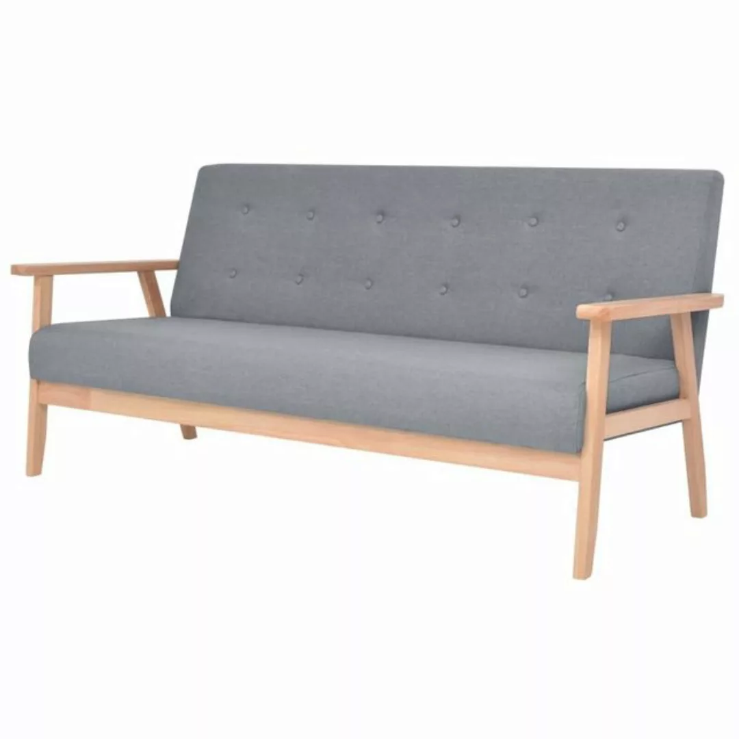 3-sitzer-sofa Stoff Hellgrau günstig online kaufen