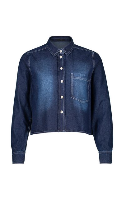 Zero Langarmbluse Jeansbluse günstig online kaufen